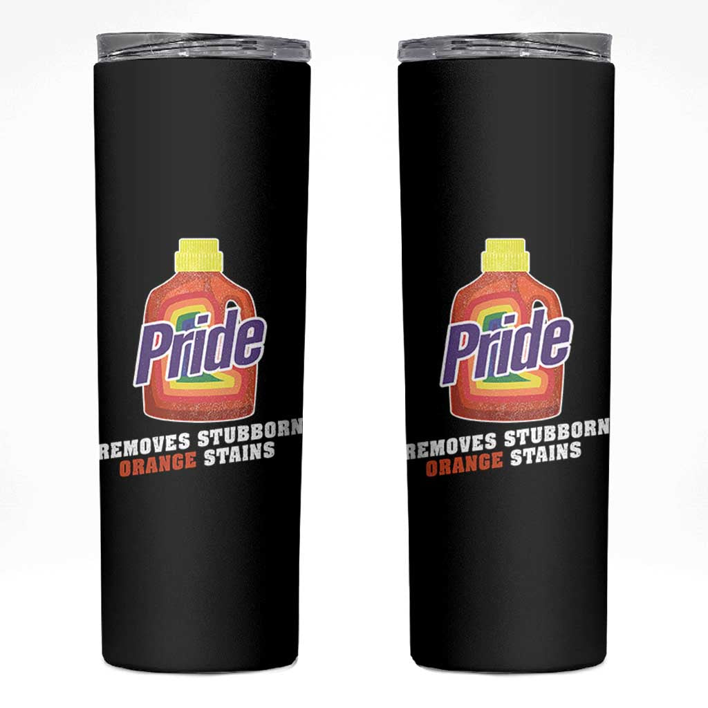 Funny Pride Removes Stubborn Orange Stains Skinny Tumbler Pride Month LGBTQ - Wonder Print Shop