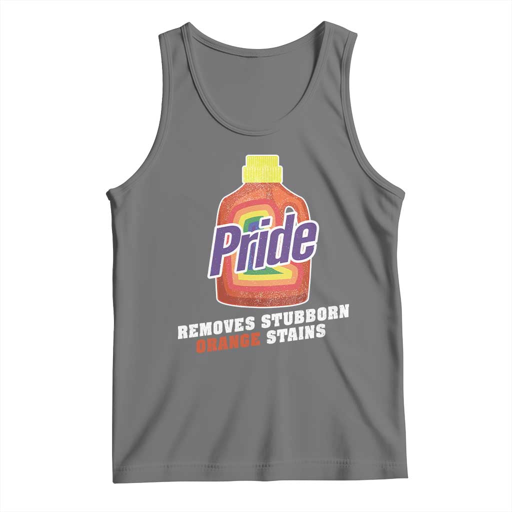 Funny Pride Removes Stubborn Orange Stains Tank Top Pride Month LGBTQ - Wonder Print Shop