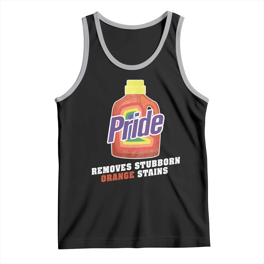 Funny Pride Removes Stubborn Orange Stains Tank Top Pride Month LGBTQ - Wonder Print Shop