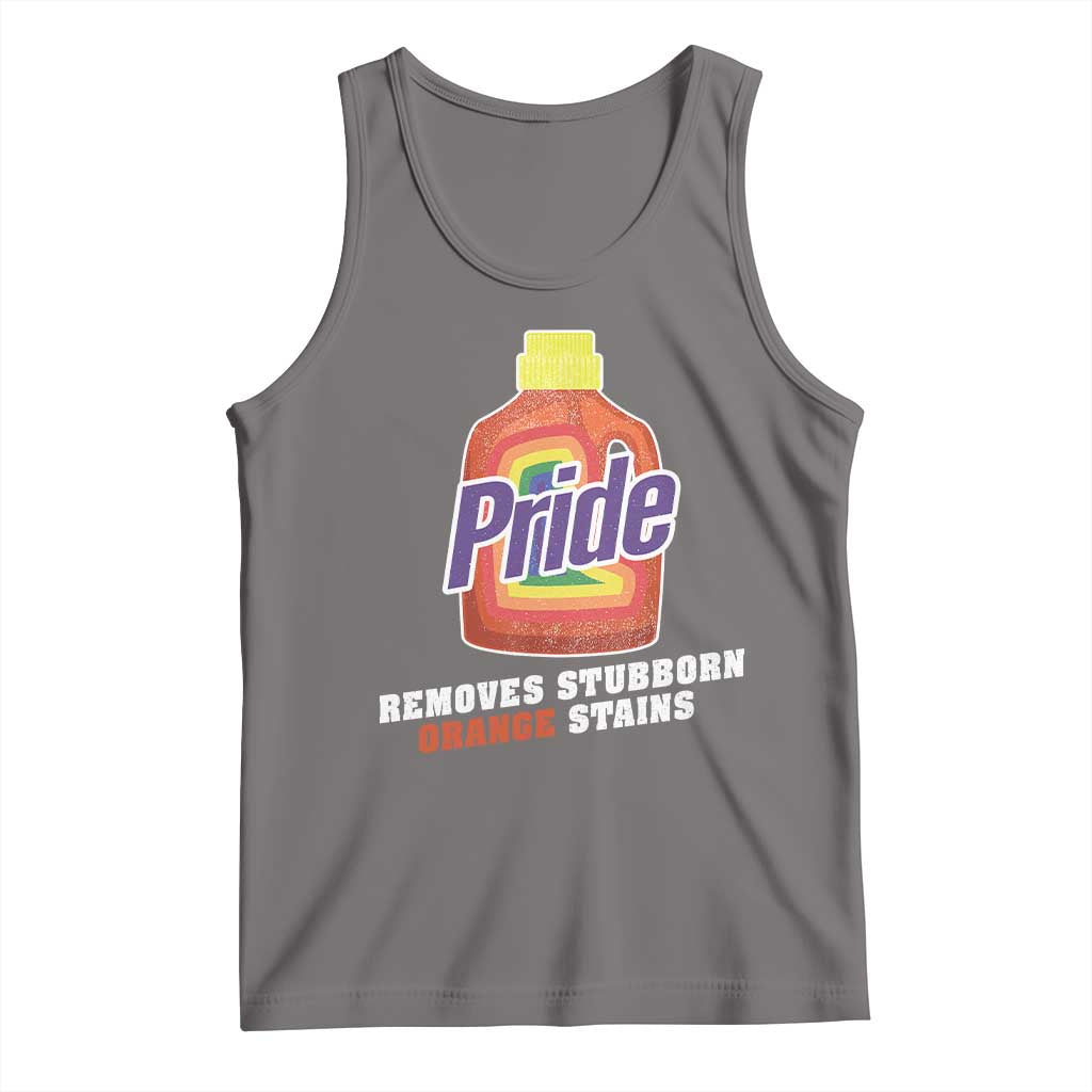 Funny Pride Removes Stubborn Orange Stains Tank Top Pride Month LGBTQ - Wonder Print Shop