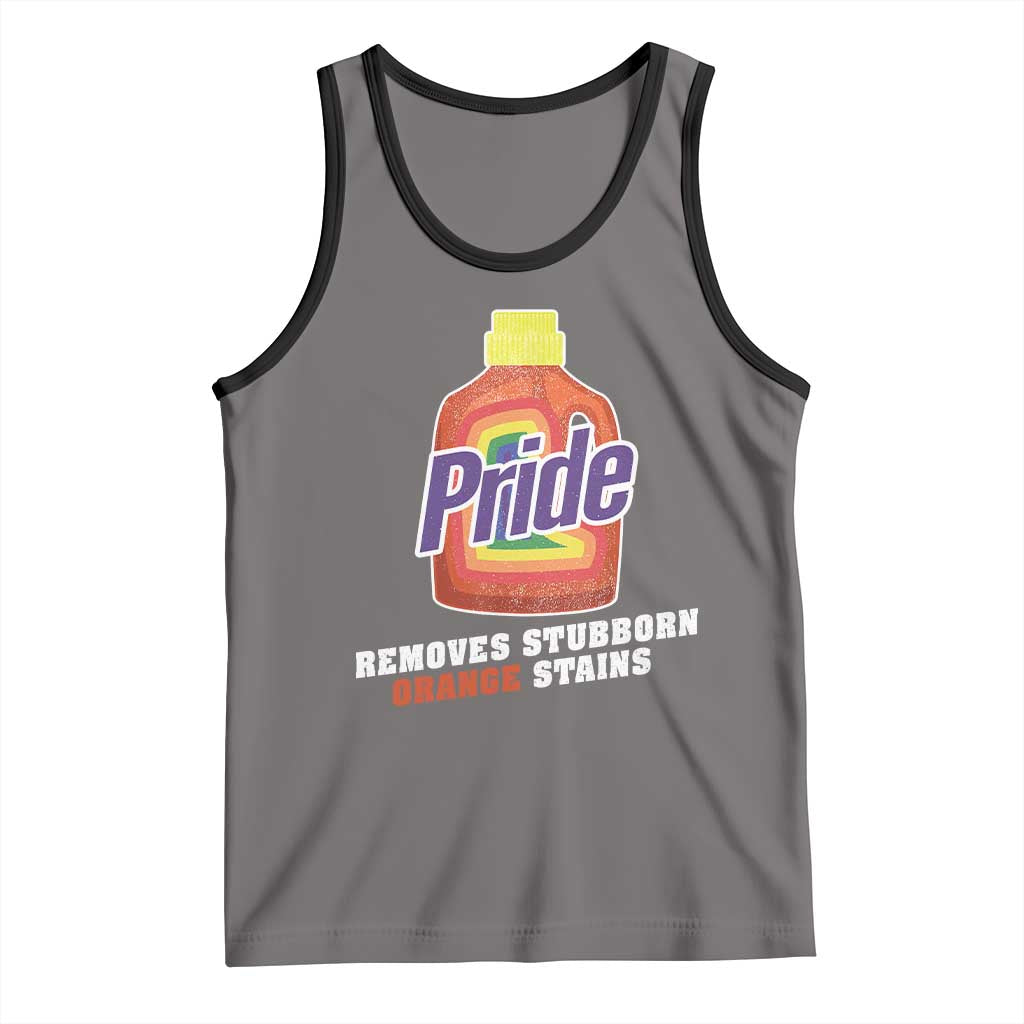 Funny Pride Removes Stubborn Orange Stains Tank Top Pride Month LGBTQ - Wonder Print Shop