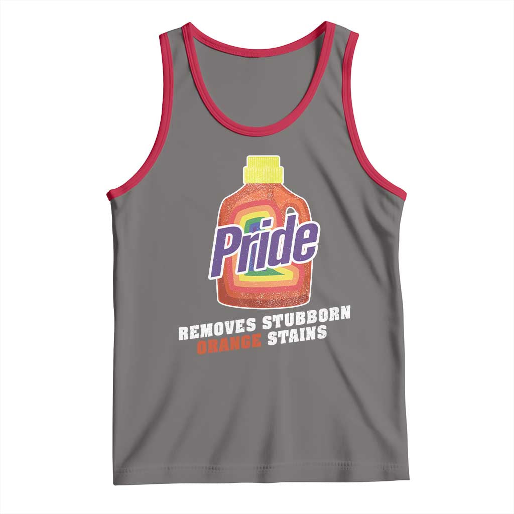 Funny Pride Removes Stubborn Orange Stains Tank Top Pride Month LGBTQ - Wonder Print Shop
