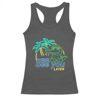 Funny See You Later Teacher Summer Alligator Racerback Tank Top Later Gator Last Day Of School - Wonder Print Shop