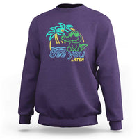 Funny See You Later Teacher Summer Alligator Sweatshirt Later Gator Last Day Of School - Wonder Print Shop