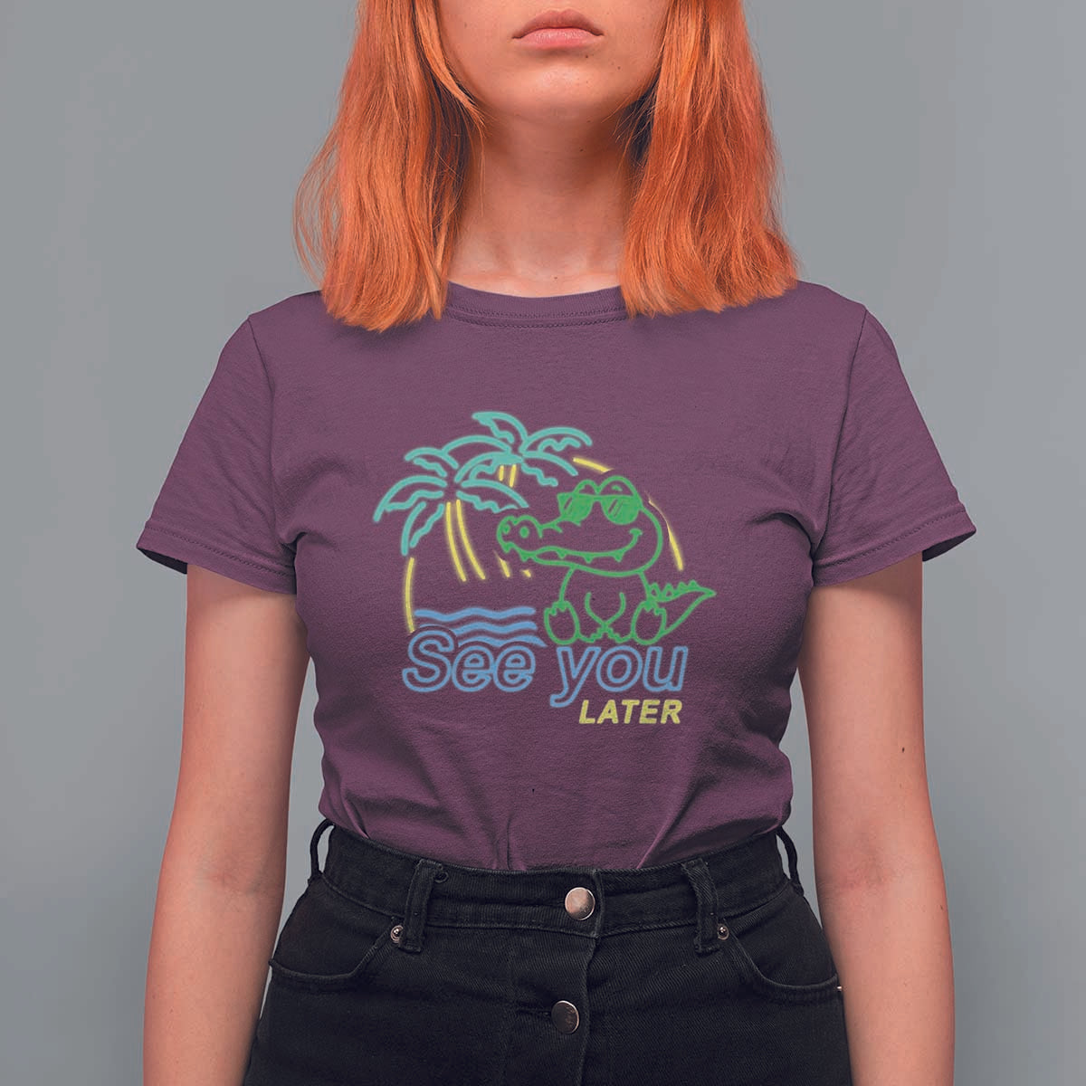 Funny See You Later Teacher Summer Alligator T Shirt For Women Later Gator Last Day Of School - Wonder Print Shop