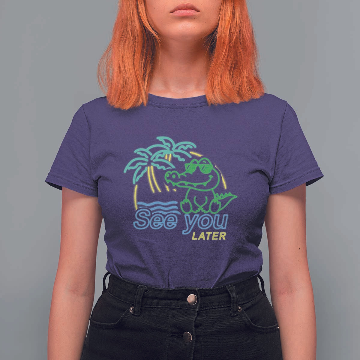 Funny See You Later Teacher Summer Alligator T Shirt For Women Later Gator Last Day Of School - Wonder Print Shop