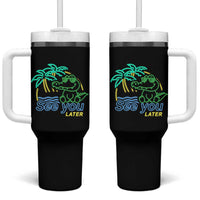 Funny See You Later Teacher Summer Alligator Tumbler With Handle Later Gator Last Day Of School - Wonder Print Shop