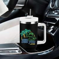 Funny See You Later Teacher Summer Alligator Tumbler With Handle Later Gator Last Day Of School - Wonder Print Shop