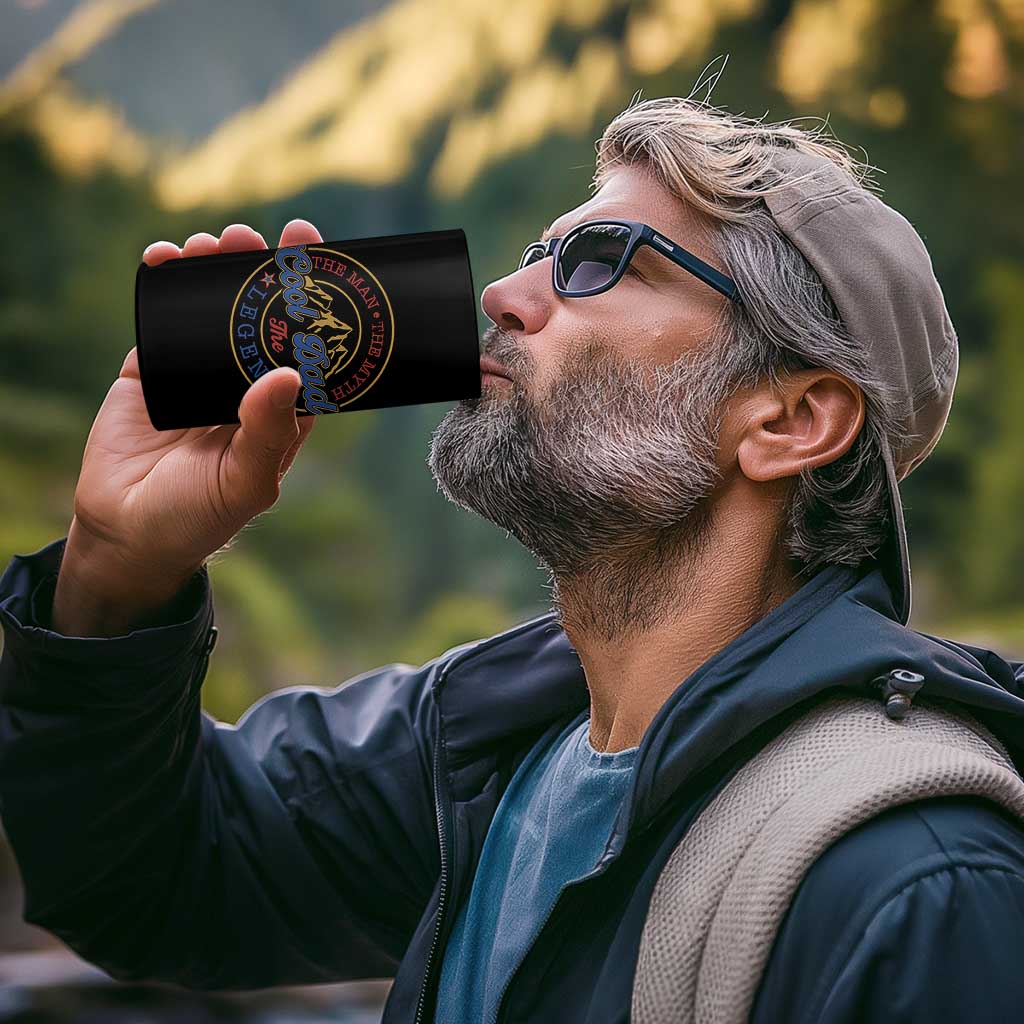 Cool Dad The Man The Myth The Legend 4 in 1 Can Cooler Tumbler Fathers Day Beer Lover - Wonder Print Shop