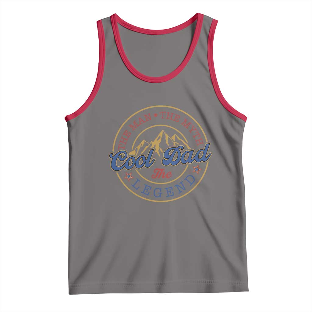 Cool Dad The Man The Myth The Legend Tank Top Fathers Day Beer Lover - Wonder Print Shop