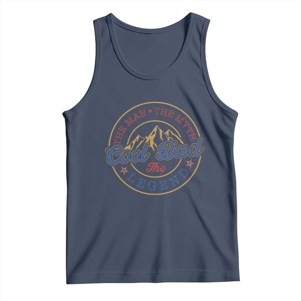 Cool Dad The Man The Myth The Legend Tank Top Fathers Day Beer Lover - Wonder Print Shop