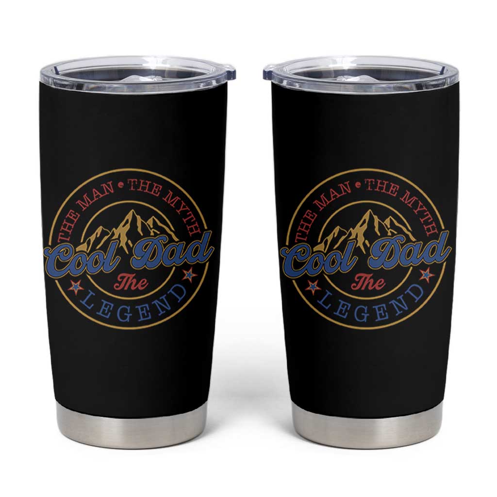Cool Dad The Man The Myth The Legend Tumbler Cup Fathers Day Beer Lover - Wonder Print Shop