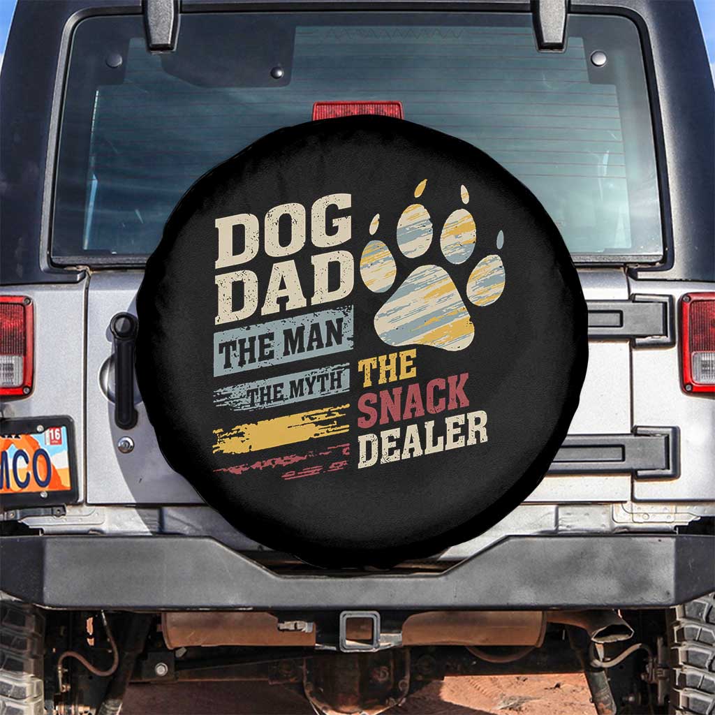 Funny Dog Dad The Man The Myth The Snack Dealer Spare Tire Cover Fur Dad Fathers Day