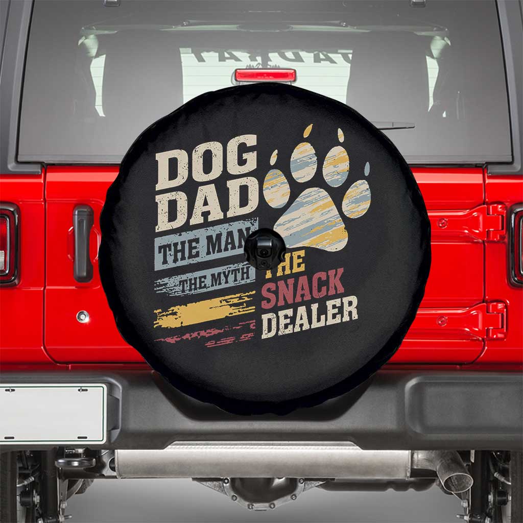 Funny Dog Dad The Man The Myth The Snack Dealer Spare Tire Cover Fur Dad Fathers Day
