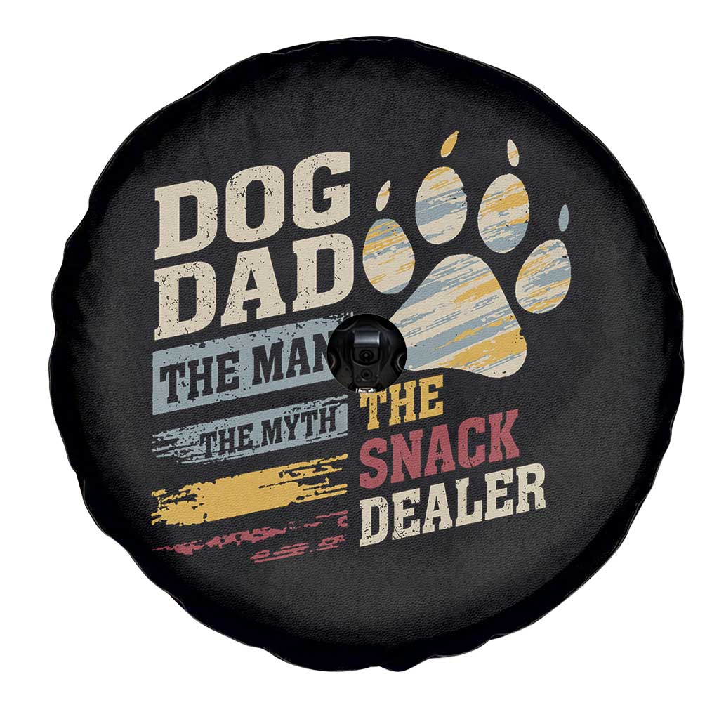 Funny Dog Dad The Man The Myth The Snack Dealer Spare Tire Cover Fur Dad Fathers Day