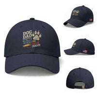 Funny Dog Dad The Man The Myth The Snack Dealer Baseball Cap Fur Dad Fathers Day