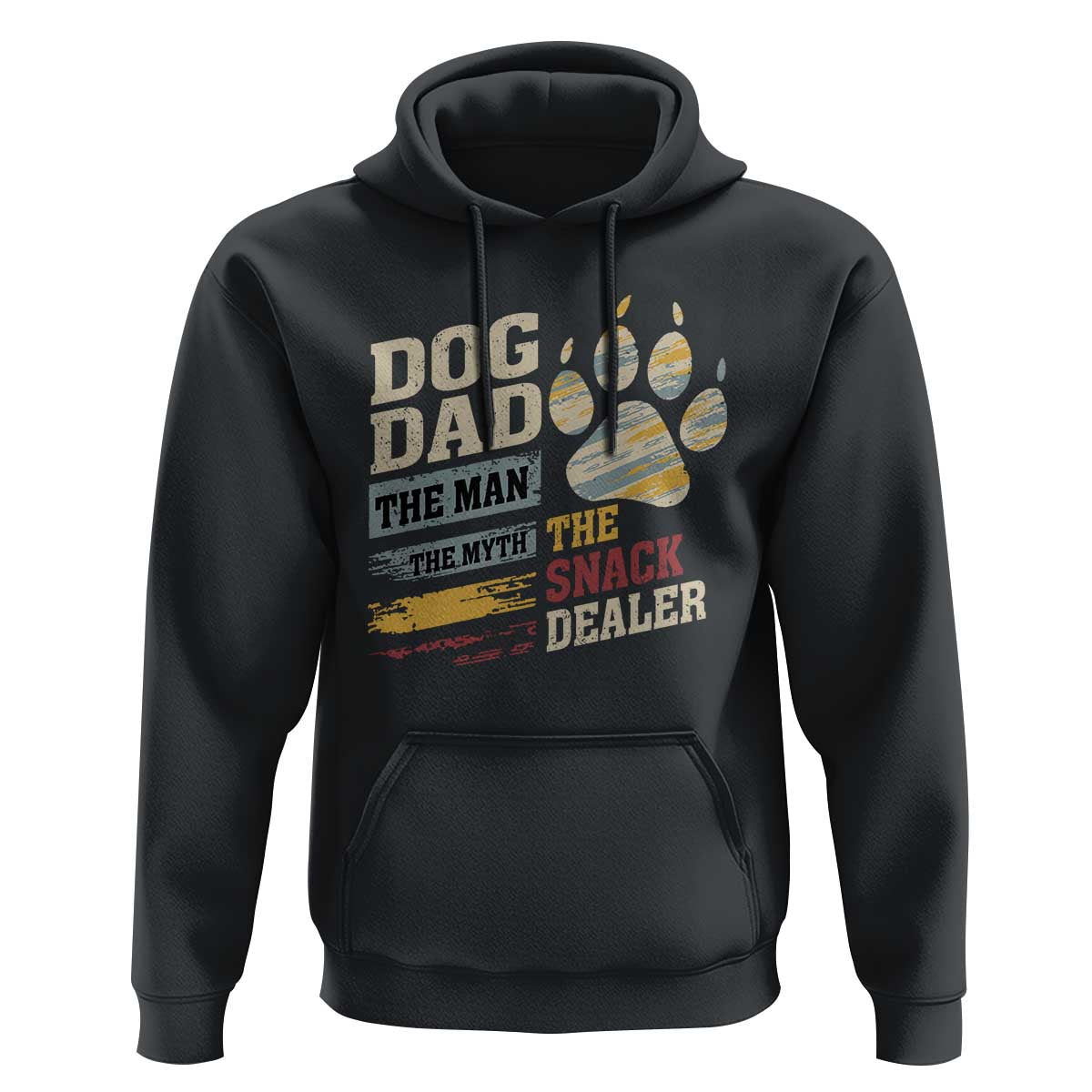 Funny Dog Dad The Man The Myth The Snack Dealer Hoodie Fur Dad Fathers Day