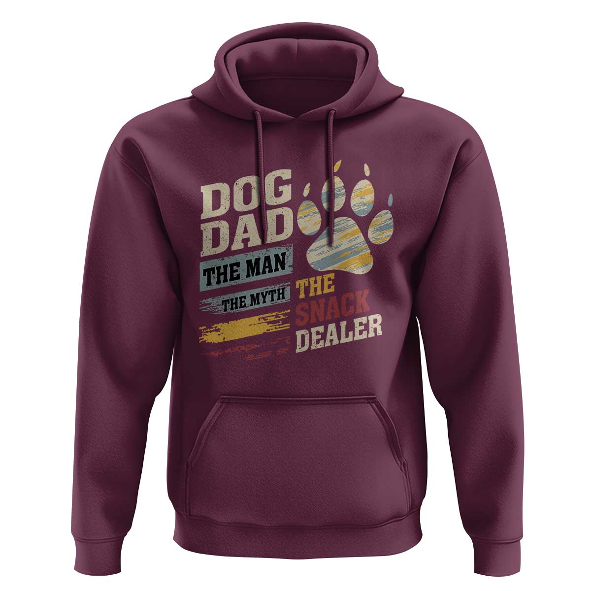 Funny Dog Dad The Man The Myth The Snack Dealer Hoodie Fur Dad Fathers Day