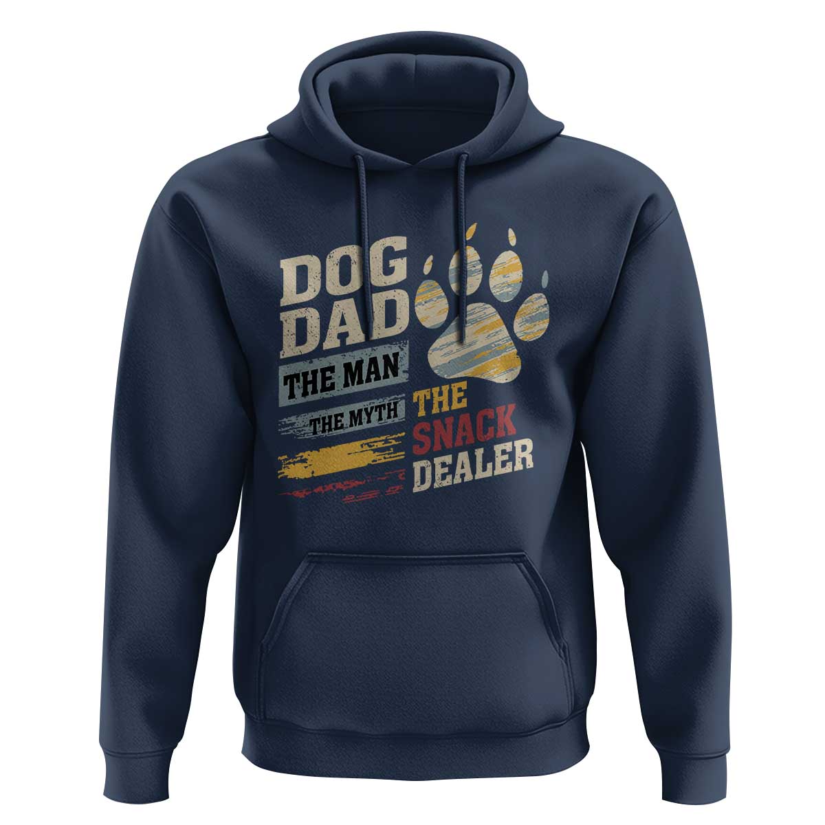 Funny Dog Dad The Man The Myth The Snack Dealer Hoodie Fur Dad Fathers Day