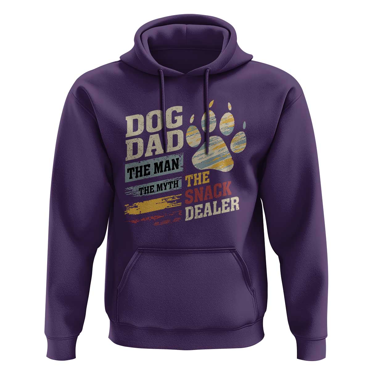 Funny Dog Dad The Man The Myth The Snack Dealer Hoodie Fur Dad Fathers Day