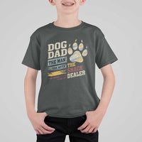 Funny Dog Dad The Man The Myth The Snack Dealer T Shirt For Kid Fur Dad Fathers Day