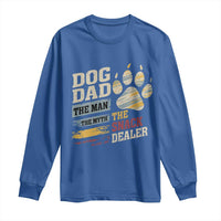 Funny Dog Dad The Man The Myth The Snack Dealer Long Sleeve Shirt Fur Dad Fathers Day