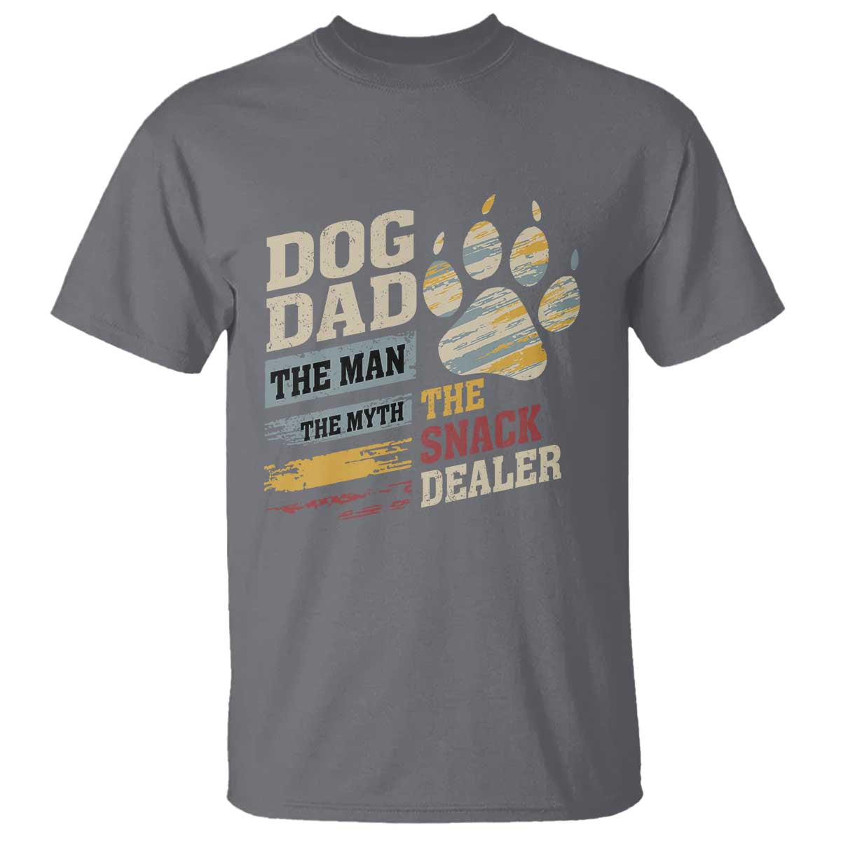 Funny Dog Dad The Man The Myth The Snack Dealer T Shirt Fur Dad Fathers Day