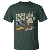 Funny Dog Dad The Man The Myth The Snack Dealer T Shirt Fur Dad Fathers Day