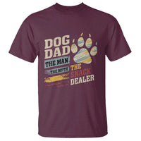 Funny Dog Dad The Man The Myth The Snack Dealer T Shirt Fur Dad Fathers Day