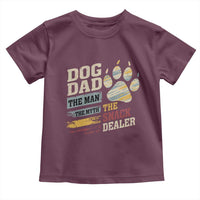 Funny Dog Dad The Man The Myth The Snack Dealer Toddler T Shirt Fur Dad Fathers Day