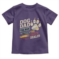 Funny Dog Dad The Man The Myth The Snack Dealer Toddler T Shirt Fur Dad Fathers Day