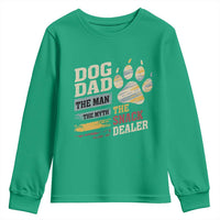 Funny Dog Dad The Man The Myth The Snack Dealer Youth Sweatshirt Fur Dad Fathers Day