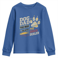 Funny Dog Dad The Man The Myth The Snack Dealer Youth Sweatshirt Fur Dad Fathers Day