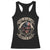 Funny One Badass Bonus Dad Racerback Tank Top Awesome Step Dad Fathers Day American Flag Skull