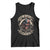 Funny One Badass Bonus Dad Tank Top Awesome Step Dad Fathers Day American Flag Skull