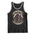 Funny One Badass Bonus Dad Tank Top Awesome Step Dad Fathers Day American Flag Skull