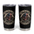 Funny One Badass Bonus Dad Tumbler Cup Awesome Step Dad Fathers Day American Flag Skull
