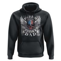 Funny One Badass Bonus Stepdad Hoodie Bonus Dad Fathers Day American Flag Skull