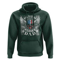 Funny One Badass Bonus Stepdad Hoodie Bonus Dad Fathers Day American Flag Skull