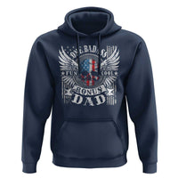 Funny One Badass Bonus Stepdad Hoodie Bonus Dad Fathers Day American Flag Skull
