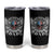 Funny One Badass Bonus Stepdad Tumbler Cup Bonus Dad Fathers Day American Flag Skull