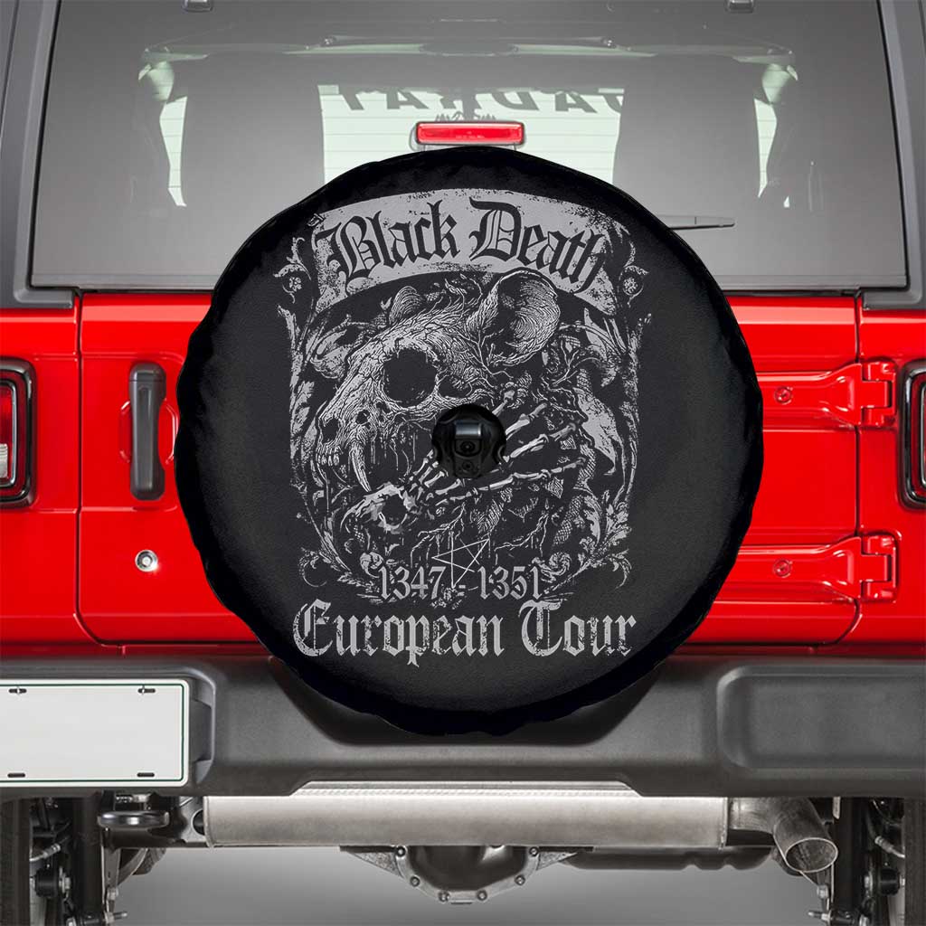 Black Death European Tour Spare Tire Cover Plague Rat Medieval History Gothic - Wonder Print Shop