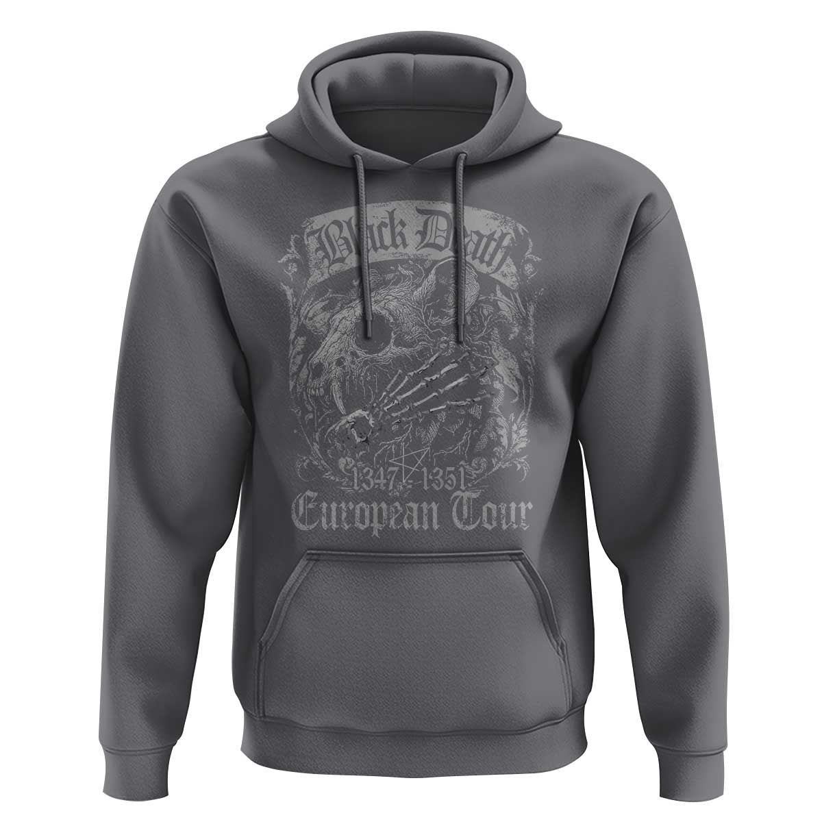 Black Death European Tour Hoodie Plague Rat Medieval History Gothic - Wonder Print Shop