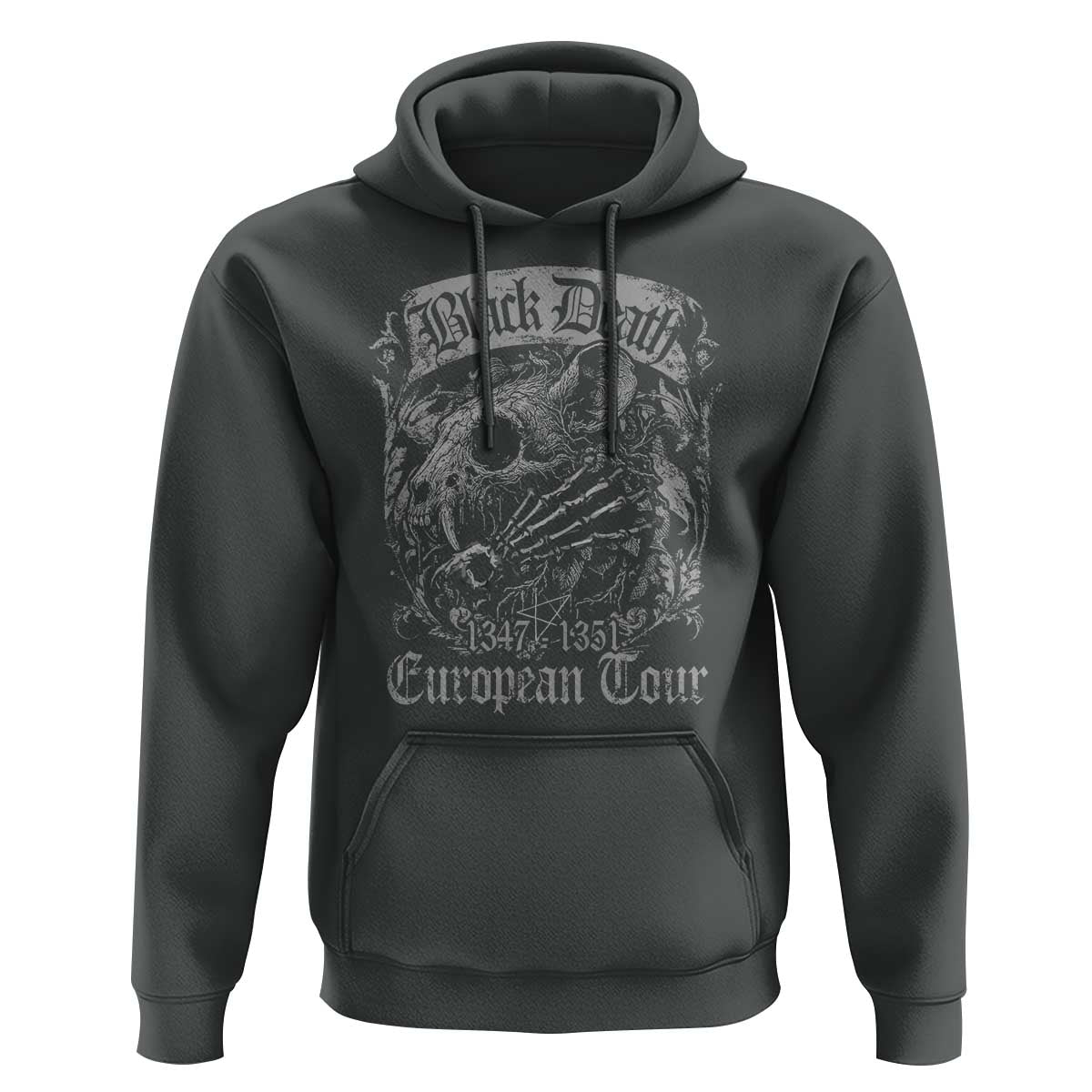Black Death European Tour Hoodie Plague Rat Medieval History Gothic - Wonder Print Shop