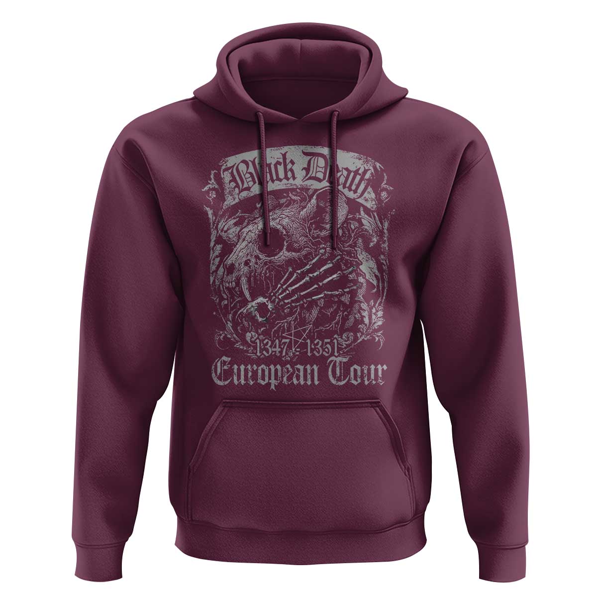 Black Death European Tour Hoodie Plague Rat Medieval History Gothic - Wonder Print Shop
