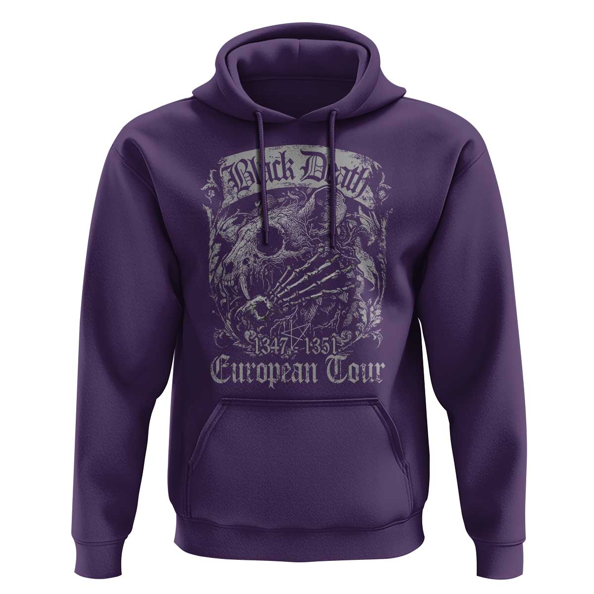 Black Death European Tour Hoodie Plague Rat Medieval History Gothic - Wonder Print Shop
