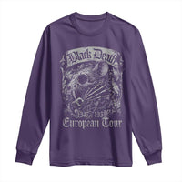 Black Death European Tour Long Sleeve Shirt Plague Rat Medieval History Gothic - Wonder Print Shop