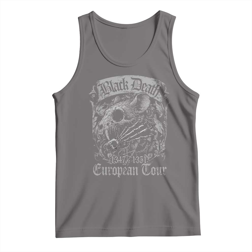 Black Death European Tour Tank Top Plague Rat Medieval History Gothic - Wonder Print Shop