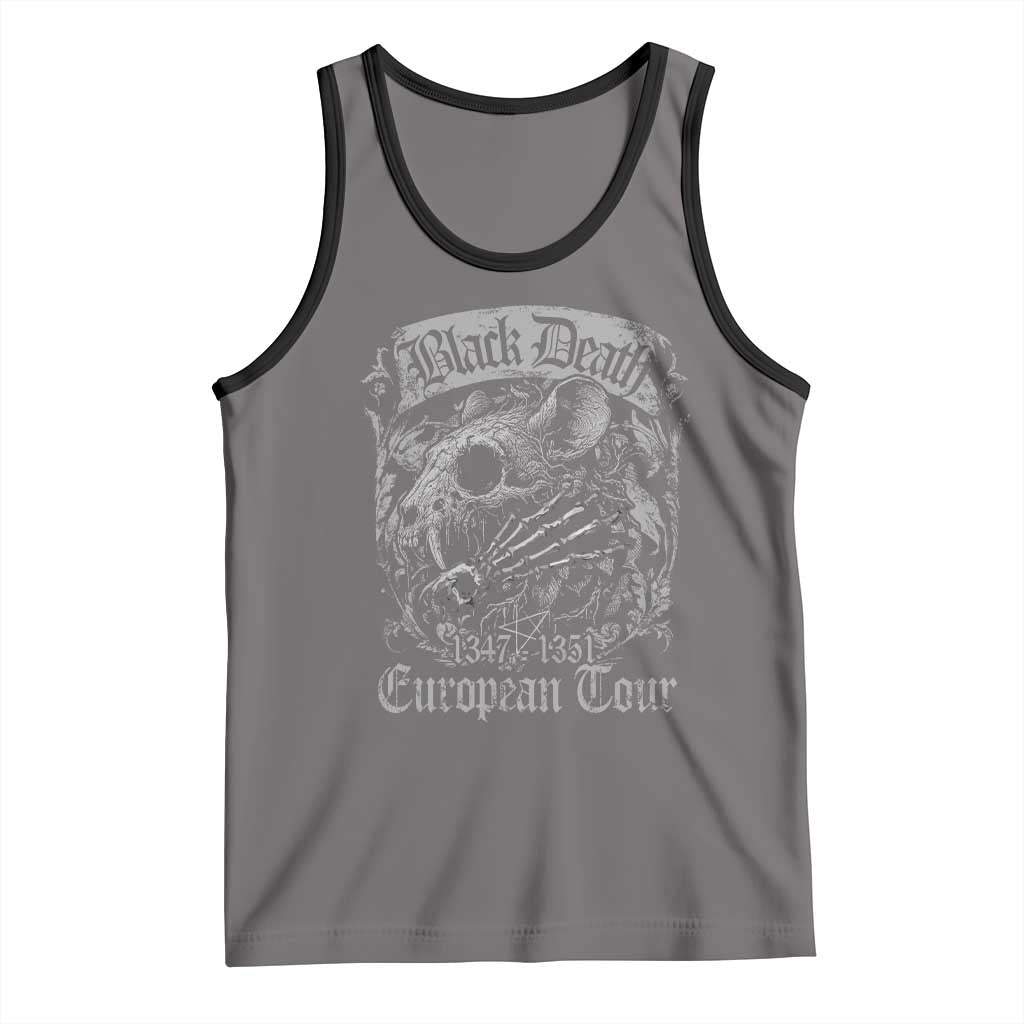 Black Death European Tour Tank Top Plague Rat Medieval History Gothic - Wonder Print Shop