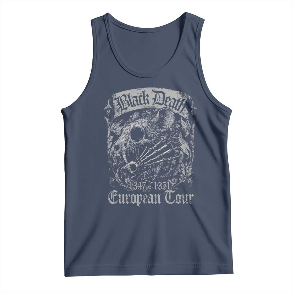 Black Death European Tour Tank Top Plague Rat Medieval History Gothic - Wonder Print Shop